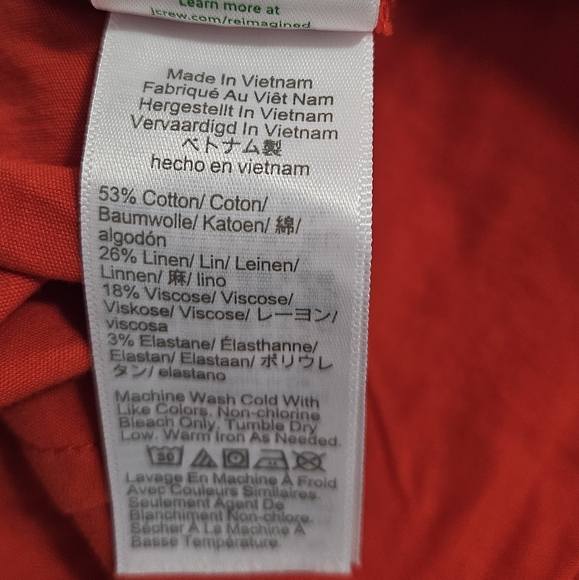 NWT J.Crew Factory High-rise Wide-leg Cropped Pant Size 27 - Picture 6 of 9